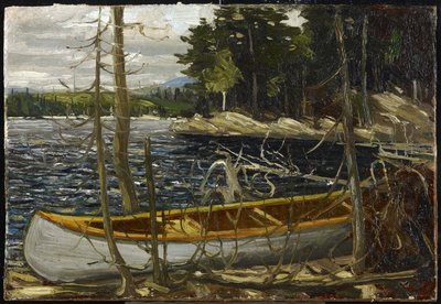 カヌー、春または秋1914 作： Tom Thomson